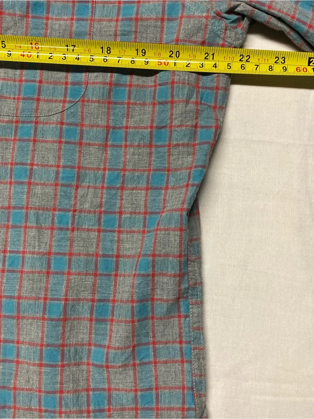 J. Crew Blue and Red Plaid Long-Sleeve Button-Down Shirt